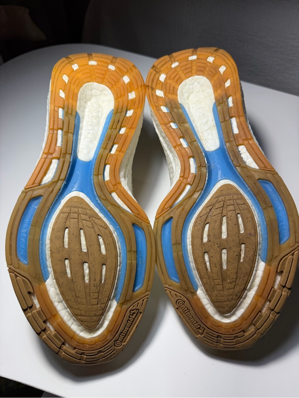 adidas Mint Green and Beige Lightweight Running Shoes - Picture 3 of 3